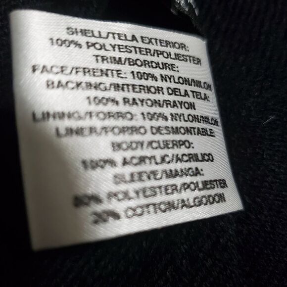 Gallery Petite Navy Blue Zip & Button Jacket Size Large Petite - Picture 14 of 14